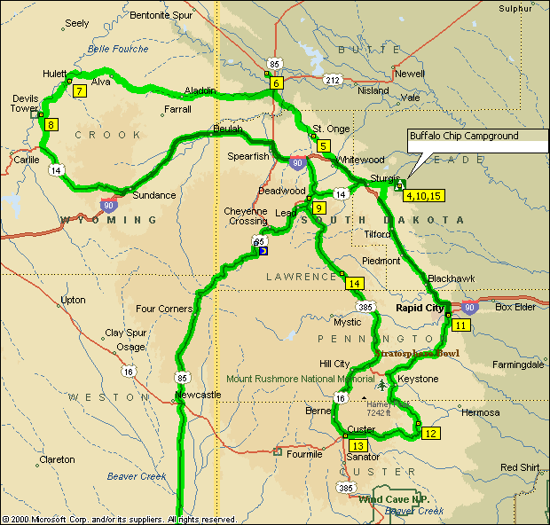 Black Hills Map